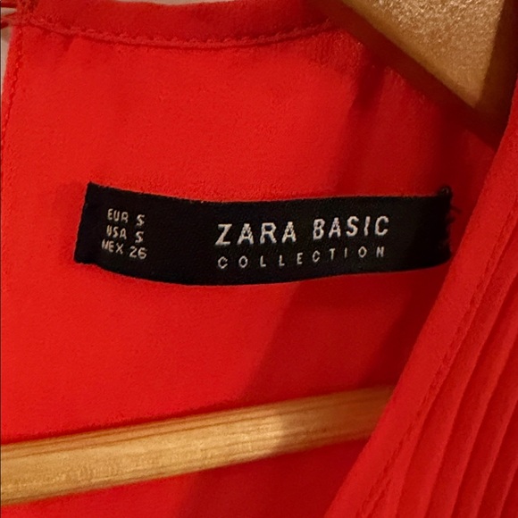 Zara Vibrant orange Sleeveless Blouse - Picture 2 of 6